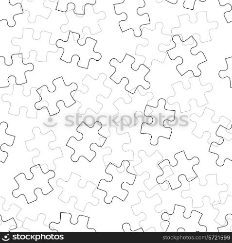 Beautiful seamless wallpaper with jigsaw puzzle, vector illustration&#xA;