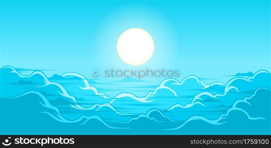 Beautiful sky illustration vector