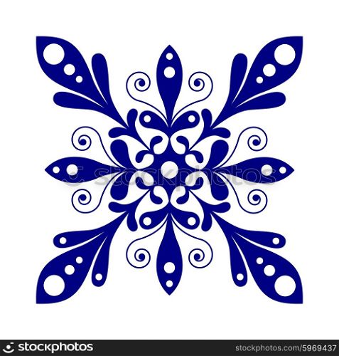 Beautiful snowflake vector design