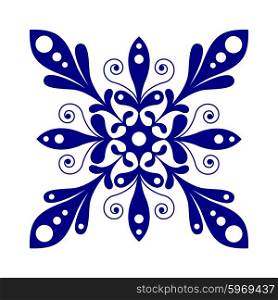 Beautiful snowflake vector design