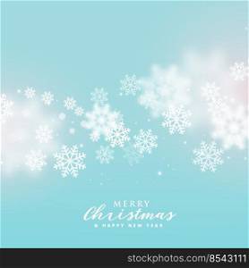 beautiful soft snowflakes background for christmas winter season