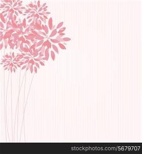Beautiful Stylish Floral Background Vector Illustration. EPS10