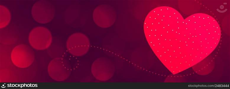 beautiful valentines day banner with text space