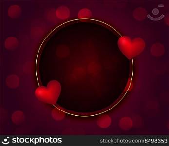 beautiful valentines day greeting poster with text space