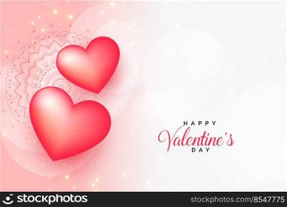 beautiful valentines day greeting with text space