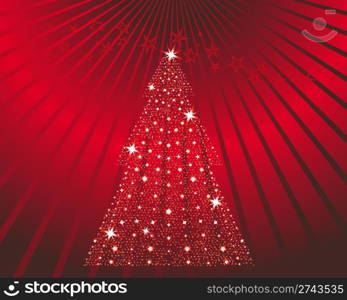 Beautiful vector Christmas (New Year) card for design use