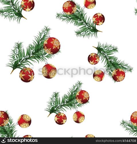 Beautiful vector Christmas (New Year) seamless background for design use