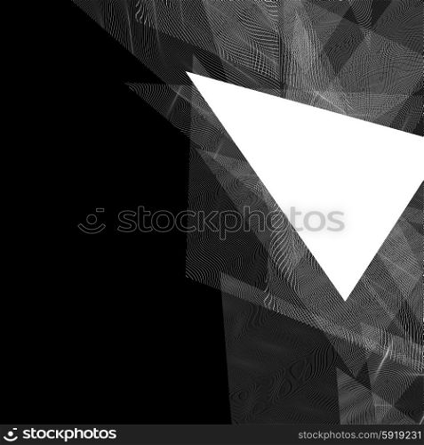 beautiful vector geometric composition, illusion of transparency