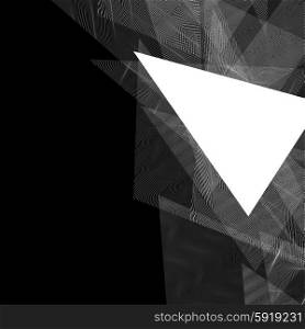 beautiful vector geometric composition, illusion of transparency