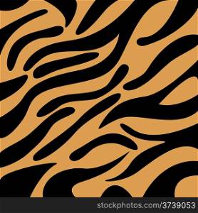 Beautiful vector illustration of seamless tiger pattern