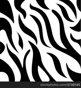 Beautiful vector illustration of seamless zebra pattern