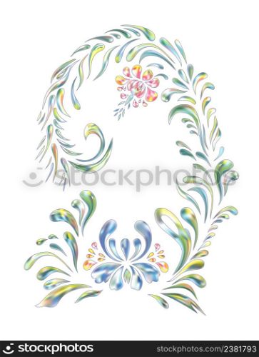 Beautiful vector ornamental flower vintage background. Beautiful ethnic ornament. Hand sketched vector ornamental flowers. Decor for invitationand and greeting card. Floral art ornament. Decorative flowers and swirls art ornament.