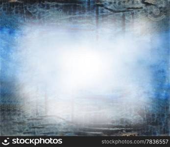 Beautiful watercolor background in soft blue and grey Great for textures and backgrounds for your projects