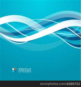 Beautiful wave modern abstract template