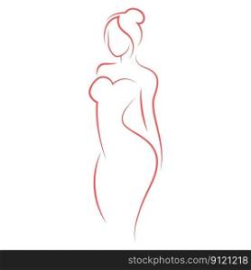 Beautiful woman icon design illustration