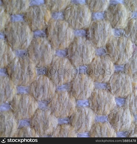 Beautiful yellow knitted woolen vector fabric texture.