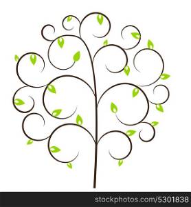 Beautuful Tree Vector Illustration on White Backgrouund EPS10. Beautuful Tree Vector Illustration