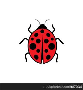 Beauty bug vector illustration icon design template