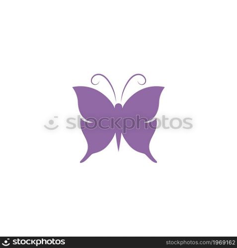 Beauty Butterfly illustration logo template vector design
