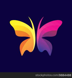 Beauty butterfly logo images illustration design