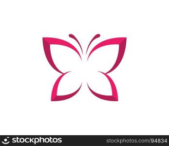 Beauty Butterfly Logo Template. Beauty Butterfly Logo Template Vector icon design