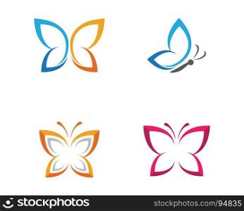 Beauty Butterfly Logo Template. Beauty Butterfly Logo Template Vector icon design