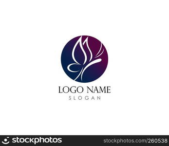 Beauty Butterfly Logo Template Vector icon design