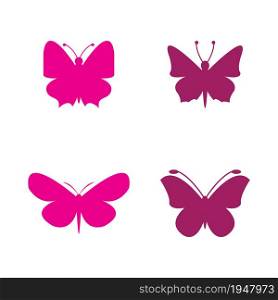 Beauty Butterfly logo Vector icon design
