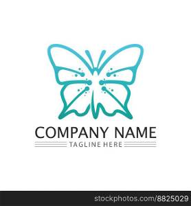 Beauty Butterfly Vector icon Animal insect design