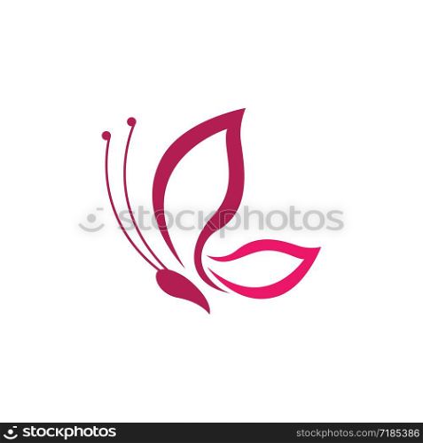 Beauty butterfly vector icon illustration design