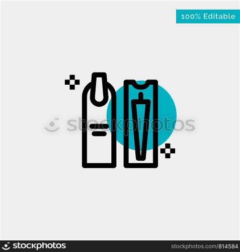 Beauty, Cleaning, Cosmetic, Hygiene, Makeup turquoise highlight circle point Vector icon