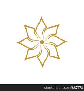 Beauty flower vector icon design template