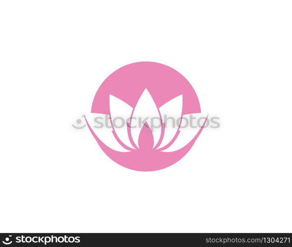 Beauty flowers logo template vector icon