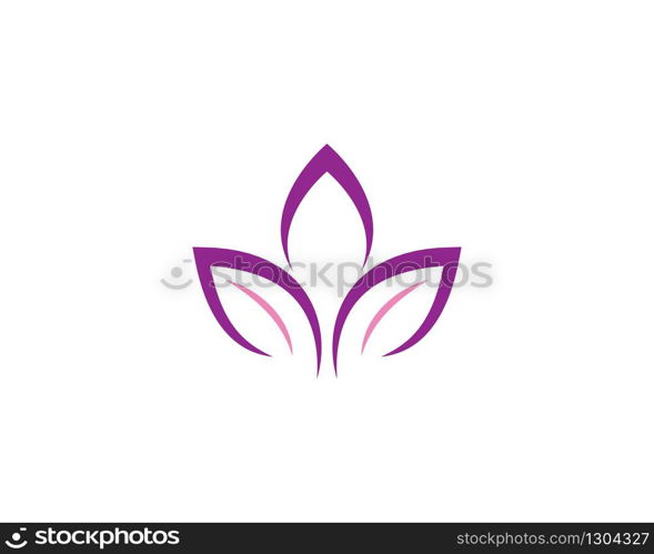 Beauty flowers logo template vector icon