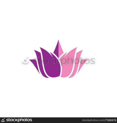 Beauty flowers logo template vector icon