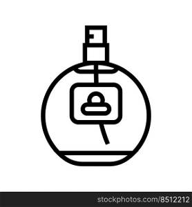 beauty fragrance bottle perfume line icon vector. beauty fragrance bottle perfume sign. isolated contour symbol black illustration. beauty fragrance bottle perfume line icon vector illustration