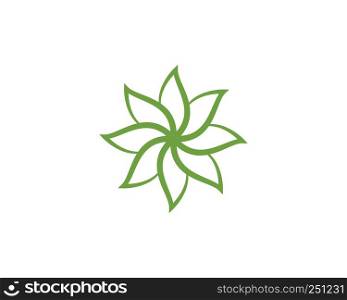 Beauty icon flowers design illustration Template
