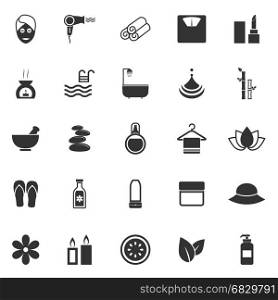 Beauty icons on white background, stock vector