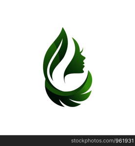 beauty leaf logo template