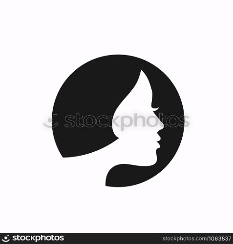 Beauty Logo Design Vector For Spa and Salon, Beauty Face Image