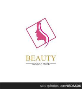 beauty logo vector illustration design template - vector