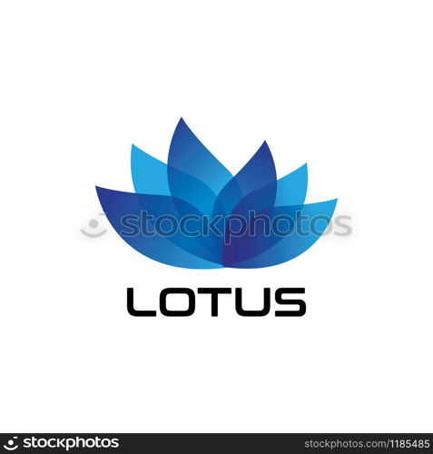 Beauty LOTUS flower vector design logo Template icon