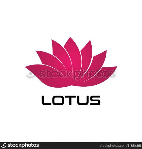 Beauty LOTUS flower vector design logo Template icon