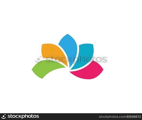 Beauty lotus flowers logo Template. Beauty Vector lotus flowers design logo Template icon