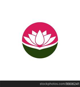 Beauty Lotus flowers logo Template Vector 