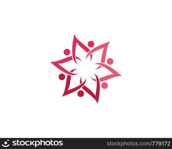 Beauty Lotus flowers Vector design logo Template icon