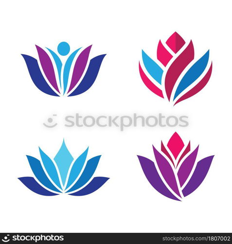 Beauty lotus logo images illustration design