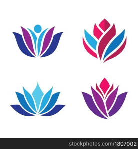 Beauty lotus logo images illustration design