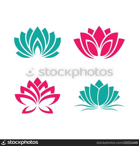 Beauty lotus logo images illustration design