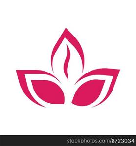 Beauty Lotus Logo Template Stylized lotus flower icon vector background